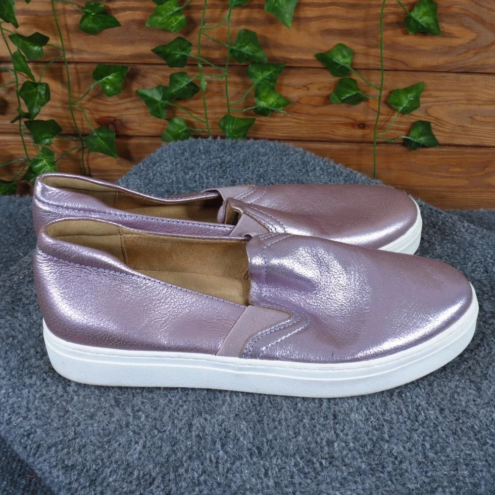 Naturalizer Carly2 Women Slip On Sneaker 10.5 Walking Shoe Metallic Mauve